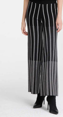 GOA-GOA-|-Pantaloni-in-maglia-jaquard-motivo-geometrico