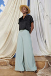 Goa Goa Pantaloni Palazzo Donna Vita Alta Tinta Unita Pantalone Largo Chiusura Con Zip Sul Fianco Moda/Donna/Abbigliamento/Pantaloni You Store - Messina, Commerciovirtuoso.it