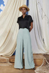 Goa Goa Pantaloni Palazzo Donna Vita Alta Tinta Unita Pantalone Largo Chiusura Con Zip Sul Fianco Moda/Donna/Abbigliamento/Pantaloni You Store - Messina, Commerciovirtuoso.it