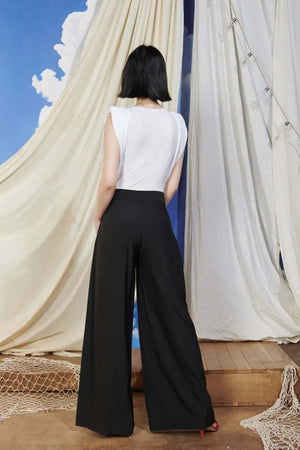 Goa Goa Pantaloni Palazzo Donna Vita Alta Tinta Unita Pantalone Largo Chiusura Con Zip Sul Fianco Moda/Donna/Abbigliamento/Pantaloni You Store - Messina, Commerciovirtuoso.it