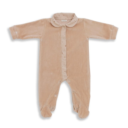 Tutina in cotone con piedini e colletto Gloop!