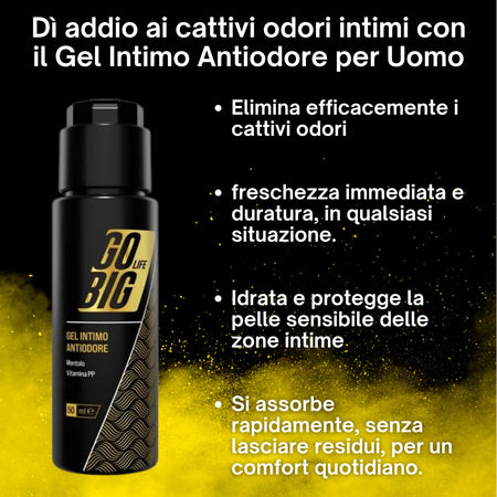 Gobig-life-gel-intimo-antiodore-uomo-con-mentolo-e-vitamina-pp-|-elimina-cattivi-odori,-freschezza-naturale,-100%-ingredienti-naturali-|-igiene-intima-maschile---protezione-quotidiana