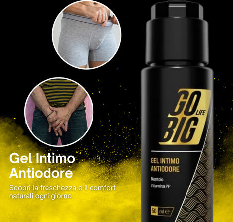 Gobig-life-gel-intimo-antiodore-uomo-con-mentolo-e-vitamina-pp-|-elimina-cattivi-odori,-freschezza-naturale,-100%-ingredienti-naturali-|-igiene-intima-maschile---protezione-quotidiana
