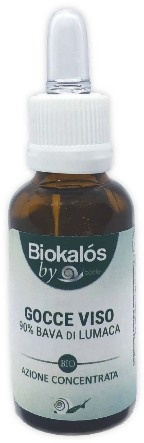 Gocce Viso Con Bava Di Lumaca Helix - 30ml Concentrato Anti Età Anti Ossidante Rallenta Il Processo Di Invecchiamento Biokalos By Coclè