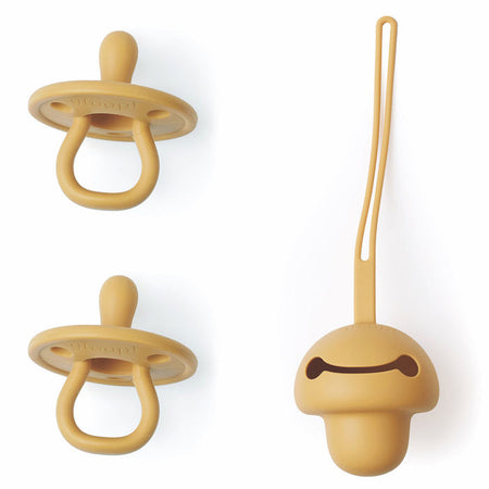 Set 2 ciucci e porta ciuccio in silicone Gloop!