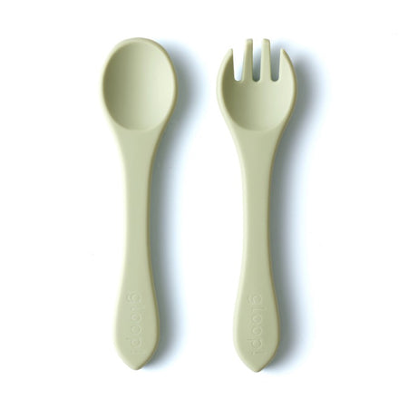 Set forchetta e cucchiaio per bambini Gloop!