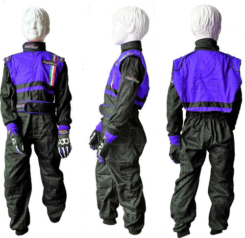Gokart-Tuta-Sc.-25%-Un-Pezzo-Completo-Da-Corsa-Per-Go-Kart-Bambino-Ragazzo-2-Anni-Ultimi-Pezzi-A-60-Euro/-16-Anni