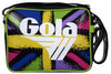 Gola Zcub897 Borsa Mini Redford Linea Gola Classic Similpelle Con Tasca Interna Chiusura A Zip E Tracolla Regolabile Borsa A Tracolla Fantasia Paint Union Jack Multicolor