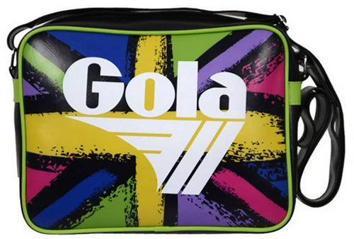 Gola Zcub897 Borsa Mini Redford Linea Gola Classic Similpelle Con Tasca Interna Chiusura A Zip E Tracolla Regolabile Borsa A Tracolla Fantasia Paint Union Jack Multicolor