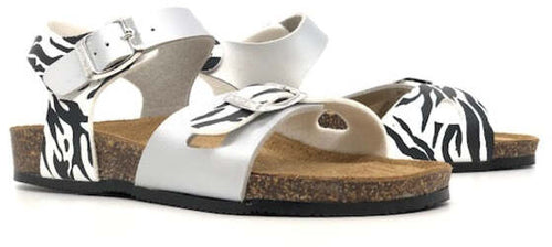 GOLDSTAR Sandalo Bambina Argento Zebra
