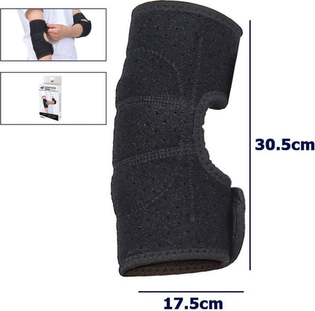 Gomitiera Fascia Elastica Supporto Tutore Per Gomito Anallergico Bambini Nero M Tutori Ortopedici Trade Shop italia - Napoli, Commerciovirtuoso.it