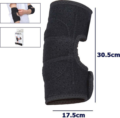 Gomitiera Fascia Elastica Supporto Tutore Per Gomito Anallergico Bambini Nero M Tutori Ortopedici Trade Shop italia - Napoli, Commerciovirtuoso.it