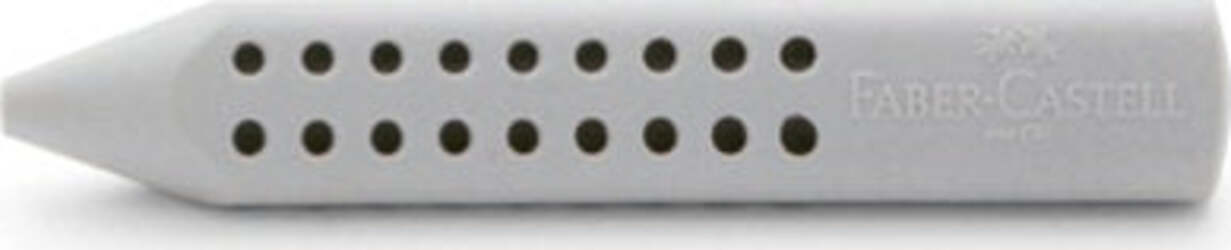 Gomma a forma di matita Grip 2001 - 90x15x15mm - grigia - Faber Castell [multipack] 10 pezzi Cancelleria e prodotti per ufficio/Penne matite scrittura e correzione/Correttori e gomme/Gomme Eurocartuccia - Pavullo, Commerciovirtuoso.it