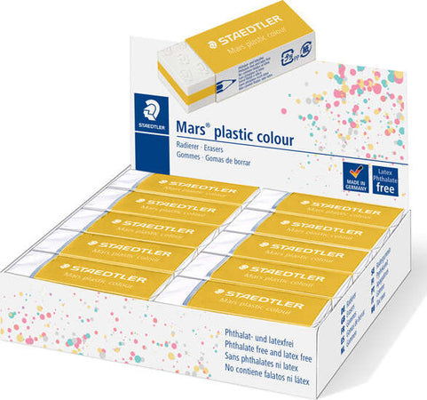 Gomma Mars Plastic - giallo oro - Staedtler [multipack] 20 pezzi Cancelleria e prodotti per ufficio/Penne matite scrittura e correzione/Correttori e gomme/Gomme Eurocartuccia - Pavullo, Commerciovirtuoso.it