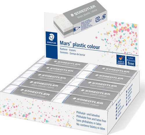 Gomma Mars Plastic - grigio chiaro - Staedtler [multipack] 20 pezzi Cancelleria e prodotti per ufficio/Penne matite scrittura e correzione/Correttori e gomme/Gomme Eurocartuccia - Pavullo, Commerciovirtuoso.it