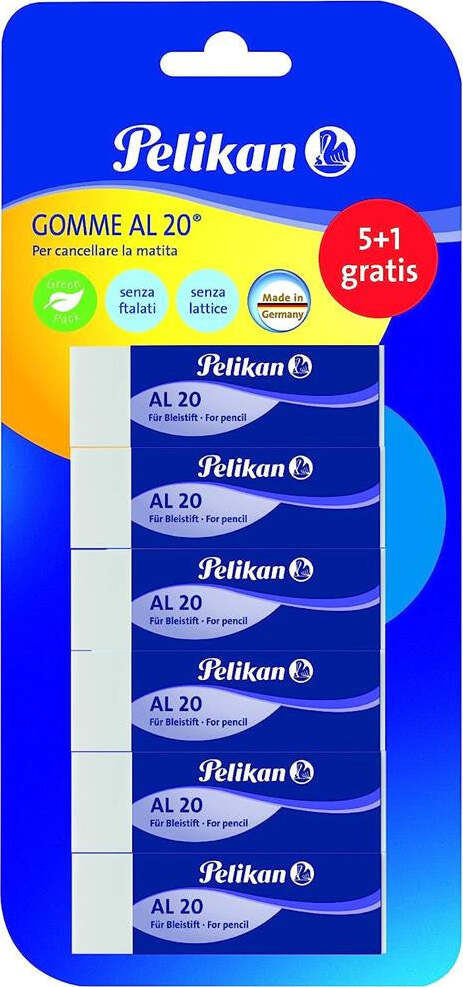 Gomma-pelikan-AL20-blister-5+1