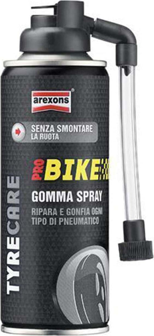 Gomma spray 300 ml riparatore gomme moto pneumatici ripara e gonfia ruota buco ruote maxi scooter