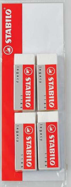Gomme-bianche-Legacy-4pz-Stabilo
