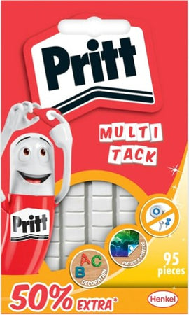 Gommini adesivi Multi-Tack - riutilizzabili - bianco - Pritt - conf. 95 pezzi Cancelleria e prodotti per ufficio/Archivio ufficio e accessori per scrivania/Nastri colle elastici e graffette/Adesivi e colle/Colle Eurocartuccia - Pavullo, Commerciovirtuoso.it