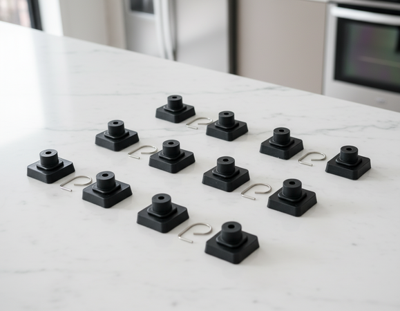 GOMMINI GRIGLIE PIANO COTTURA SMEG ANTIGRAFFIO 694010259 10 PEZZI