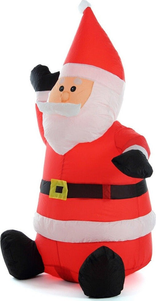 Gonfiabile Babbo Natale Seduto Con Illuminazione Led Altezza 120 Cm Per Esterno Casa, arredamento e bricolage > Prodotti per Feste > Prodotti Natalizi Trade Shop italia - Napoli, Commerciovirtuoso.it