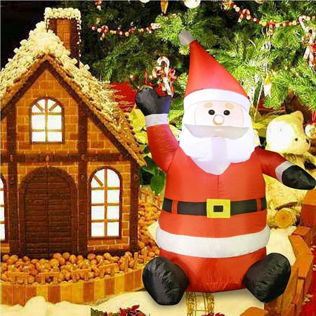 Gonfiabile Babbo Natale Seduto Con Illuminazione Led Altezza 120 Cm Per Esterno Casa, arredamento e bricolage > Prodotti per Feste > Prodotti Natalizi Trade Shop italia - Napoli, Commerciovirtuoso.it