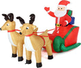 Gonfiabile Babbo Natale Su Slitta Con Renne Luci A Led 240x137cm Autogonfiabile Casa e cucina/Decorazioni per interni/Addobbi e decorazioni per ricorrenze/Decorazioni natalizie/Orpelli e festoni Trade Shop italia - Napoli, Commerciovirtuoso.it