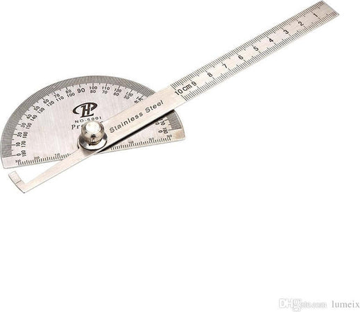 GONIOMETRO ROTATIVO PER MISURAZIONE DEGLI ANGOLI SCALA GRADUATA 10CM ROTANTE  Trade Shop italia - Napoli, Commerciovirtuoso.it