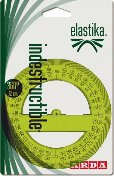 Goniometro serie Elastika - 360gradi - 12cm - Arda Cancelleria e prodotti per ufficio/Archivio ufficio e accessori per scrivania/Strumenti di misura/Goniometri e squadre Eurocartuccia - Pavullo, Commerciovirtuoso.it