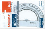 Goniometro Uni - 180gradi - 12cm - Arda Cancelleria e prodotti per ufficio/Archivio ufficio e accessori per scrivania/Strumenti di misura/Goniometri e squadre Eurocartuccia - Pavullo, Commerciovirtuoso.it