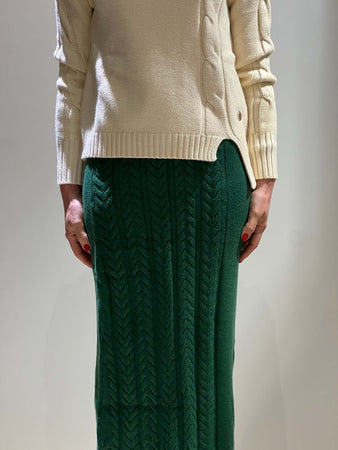 Gonna-con-trecce-verde-bosco