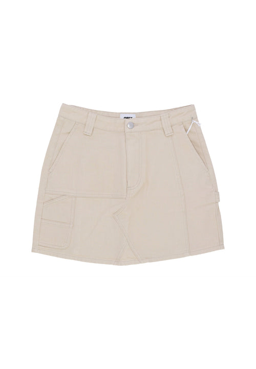OBEY Gonna Corta Donna W Rebuilt Carpenter Skirt Clay da donna