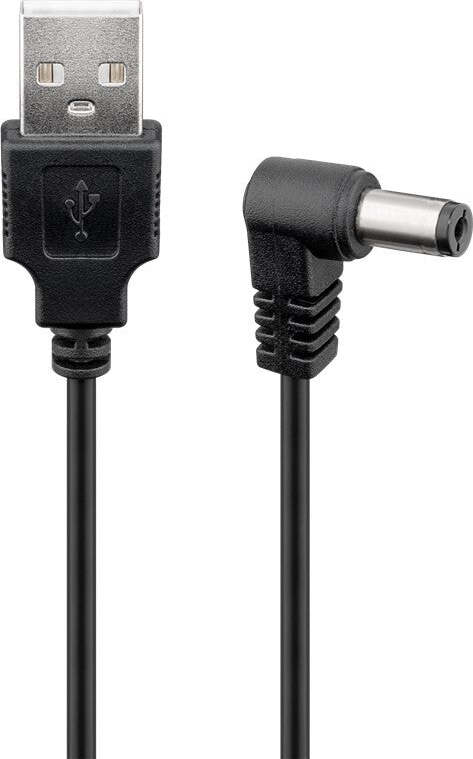 Goodbay-Cavo-USB-A-Maschio-a-DC-5,5-x-2,1-mm-Maschio-Angolato-1m-nero-Goobay
