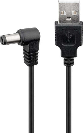 Goodbay-Cavo-USB-A-Maschio-a-DC-5,5-x-2,1-mm-Maschio-Angolato-1m-nero-Goobay