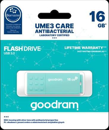 GOODRAM-16GB-UME3-CARE---ANTIBATTERICA---USB-3.0
