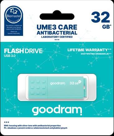 GOODRAM-32GB-UME3-CARE---ANTIBATTERICA---USB-3.0