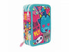Gopop23 Astuccio Triplo Love&peace per La Scuola Completo Giochi Preziosi