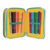 Gopop23 Astuccio Triplo Love&peace per La Scuola Completo Giochi Preziosi