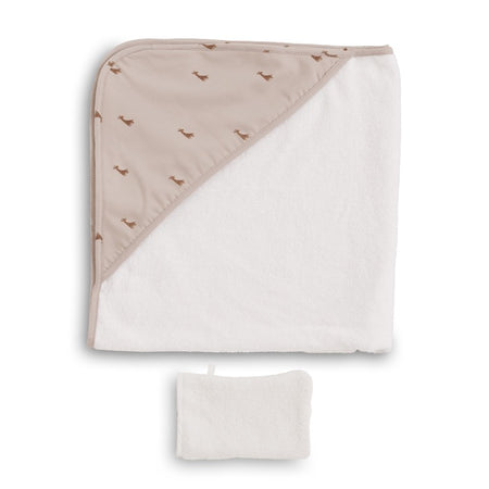 Asciugamano con cappuccio e salvietta Gloop!