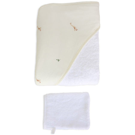 Asciugamano con cappuccio e salvietta Gloop!