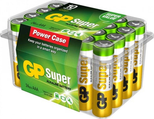 GP Batteries Confezione 24 Batterie Super Alcaline MiniStilo AAA 24A/LR03 Elettronica/Pile e caricabatterie/Pile monouso Scontolo.net - Potenza, Commerciovirtuoso.it