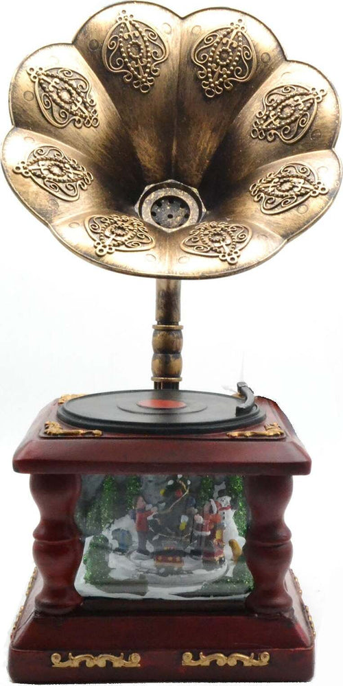 Grammofono con musica e movimenti ideale per decorare il tuo villaggio di Babbo Natale Casa e cucina/Decorazioni per interni/Addobbi e decorazioni per ricorrenze/Decorazioni natalizie/Oggettistica MagiediNatale.it - Altamura, Commerciovirtuoso.it