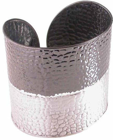 Grande bracciale semi rigido schiava in argento