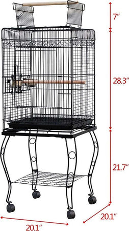 Grande Gabbia Per Uccelli In Acciaio 2 Pali Per Pappagallo Canarini Parrocchetti Prodotti per animali > Altri Animali > Volatili > Gabbie per uccelli Trade Shop italia - Napoli, Commerciovirtuoso.it