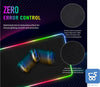 Grande Tappetino per Mouse e Tastiera Gaming RGB 15 Modalità di Illuminazione Morbido Antiscivolo 30,5 x 80 cm