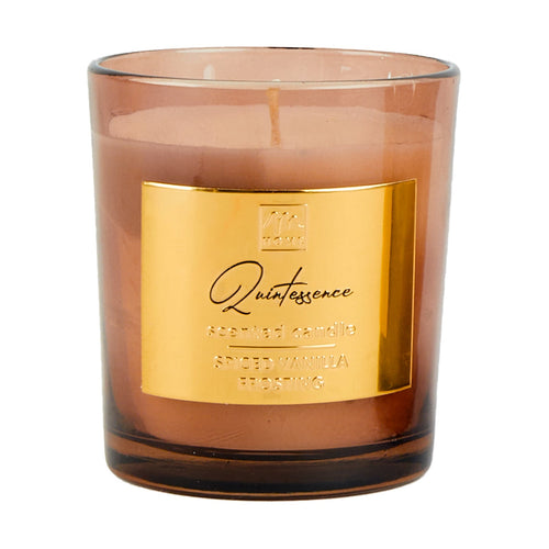 Candela profumata con confezione in vetro decorazioni e profumazione per ambienti