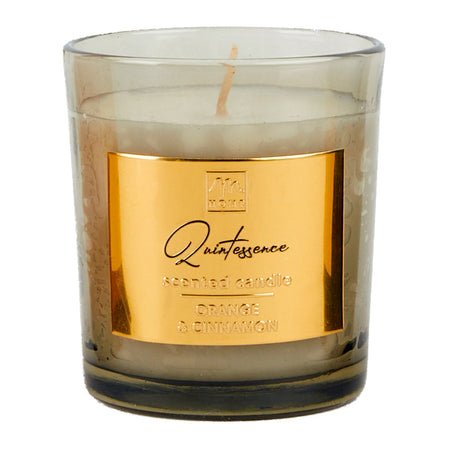 Candela profumata con confezione in vetro decorazioni e profumazione per ambienti