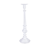 candelabro chandana a fuoco bianco con varie misure di altezza realizzato in alluminio
