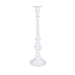 candelabro chandana a fuoco bianco con varie misure di altezza realizzato in alluminio