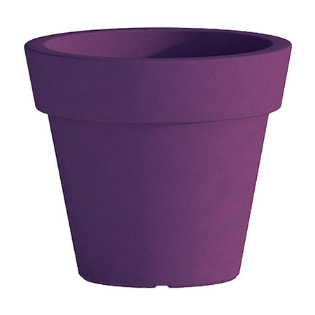 Vaso Cromia Gemma per piante decorazione tinta unita in resina "Made in Italy"